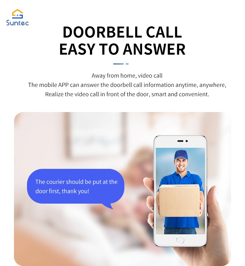 Anti-Theft Video Doorbell Wireless Doorbell Long Battery Life WiFi Wireless Video Doorbell Camera