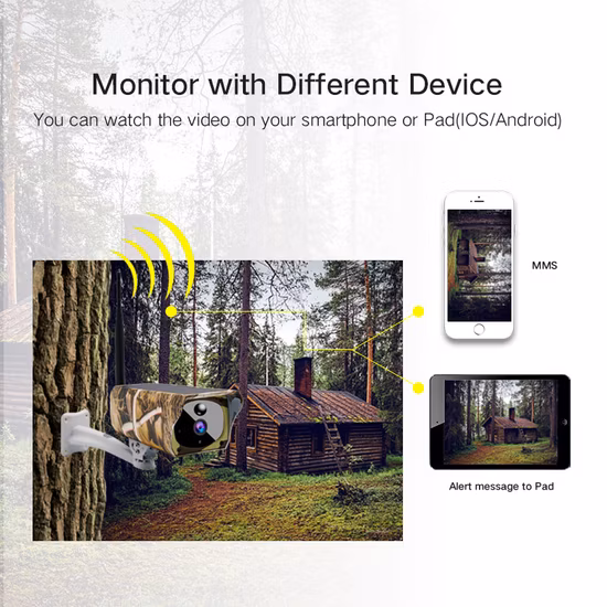 2MP WiFi Mini Jagd Videoüberwachung Drahtlose IP Wasserdichte Straße Outdoor Solar Panel Kamera